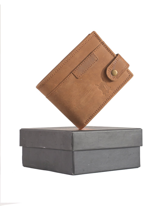 Kas Brown Leather Wallet For Men