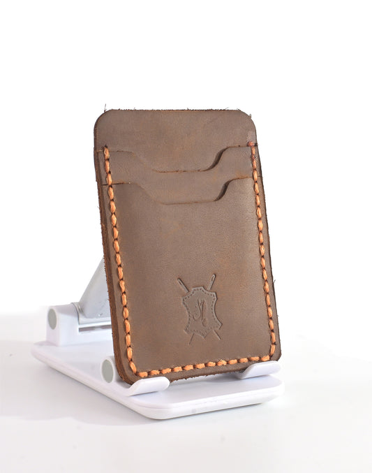 Kas Brown Leather Card holder