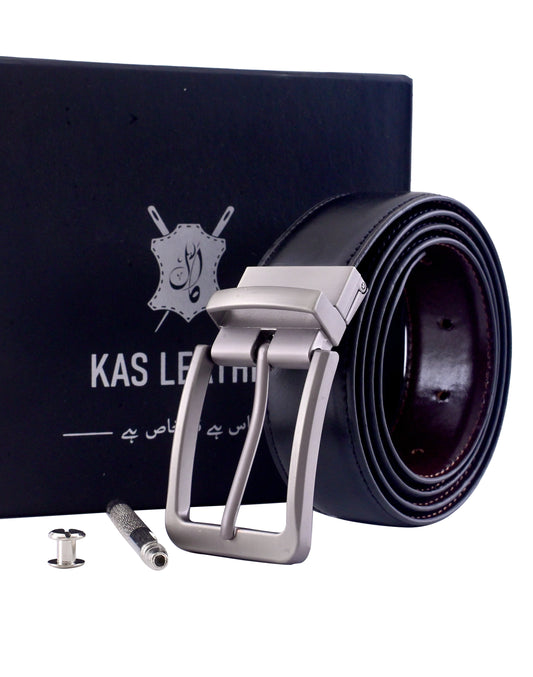 Kas Black Leather Belt
