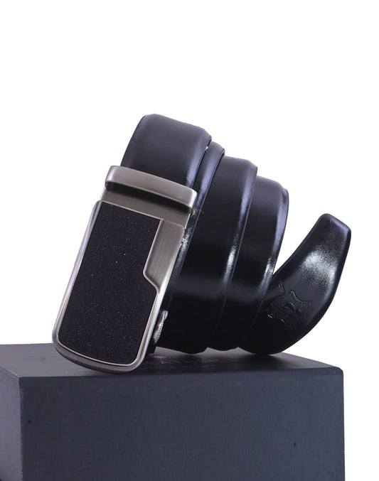 Kas Black Leather Belt