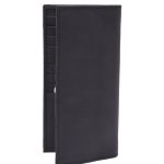 Kas Black Leather Long Wallet