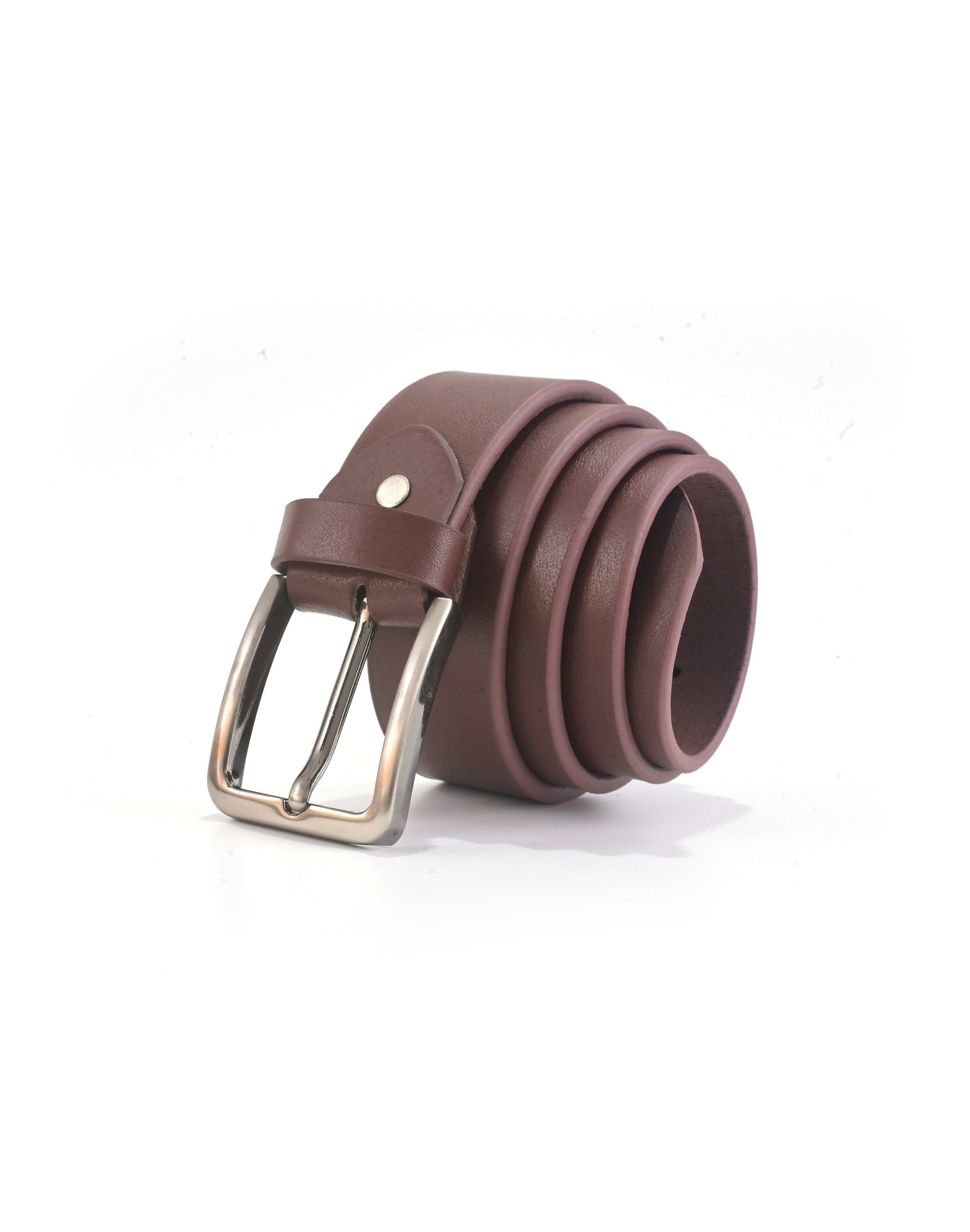 Untitled-2_b60fb6c2-adeb-4b73-9c8e-47d667909b43-1.jpg Kas Brown Leather Belt For Men - Image 1