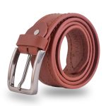 Kas Light Brown Leather Belt