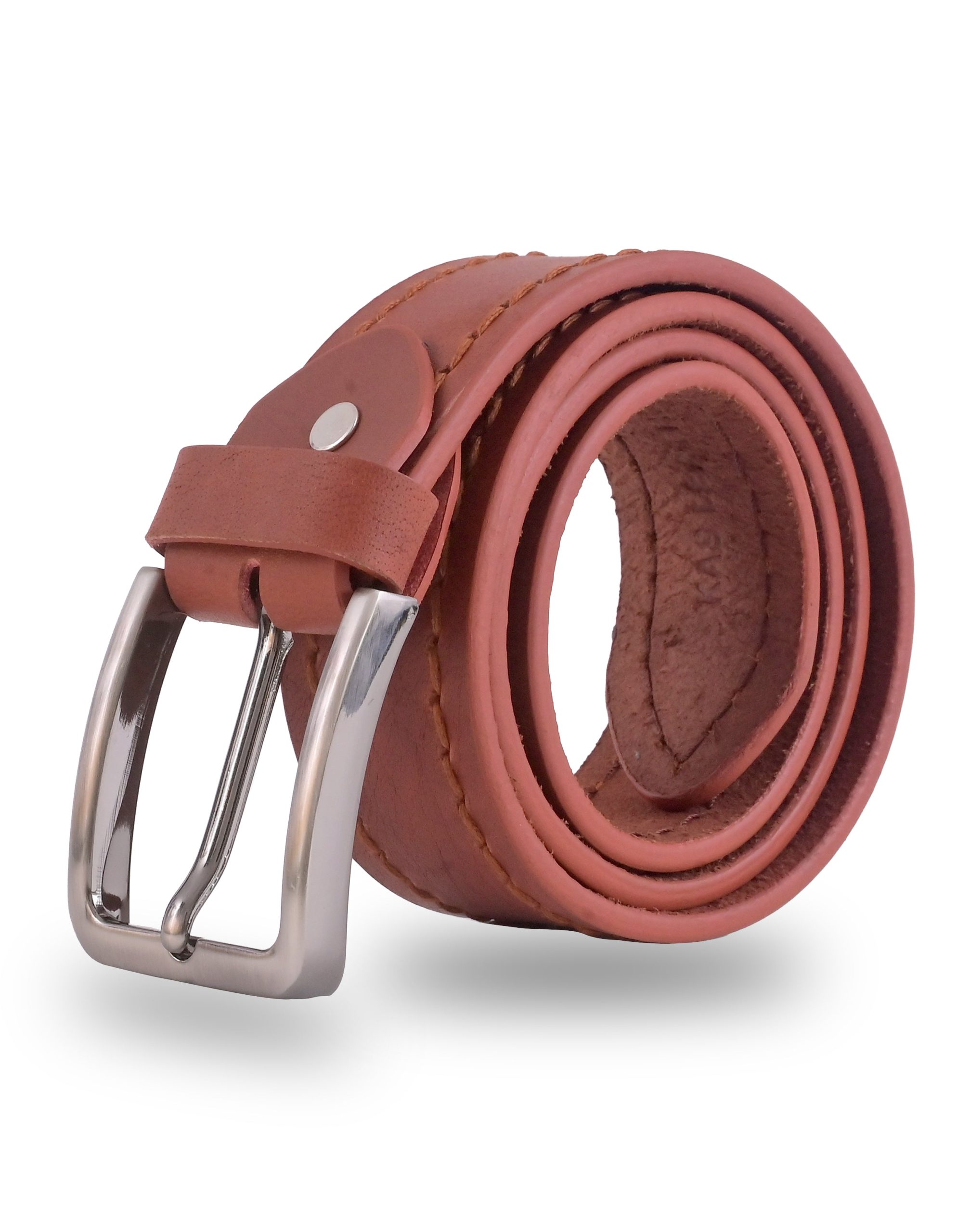 belt-1.jpg Kas Light Brown Leather Belt - Image 1