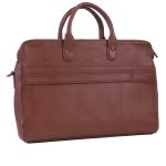 Kas Brown Leather Laptop Bag