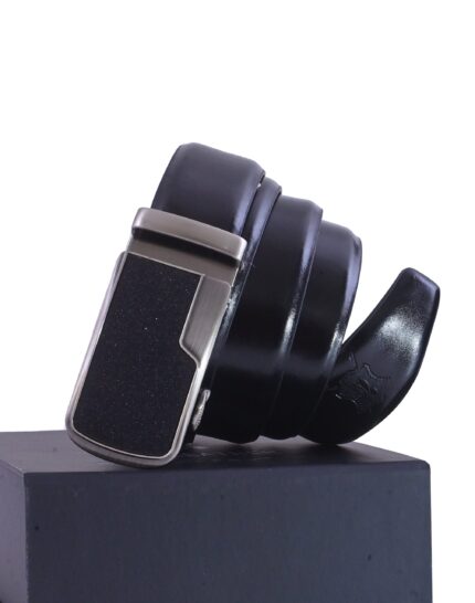 Kas Black Leather Belt