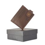 Kas Brown Leather Wallet For Men